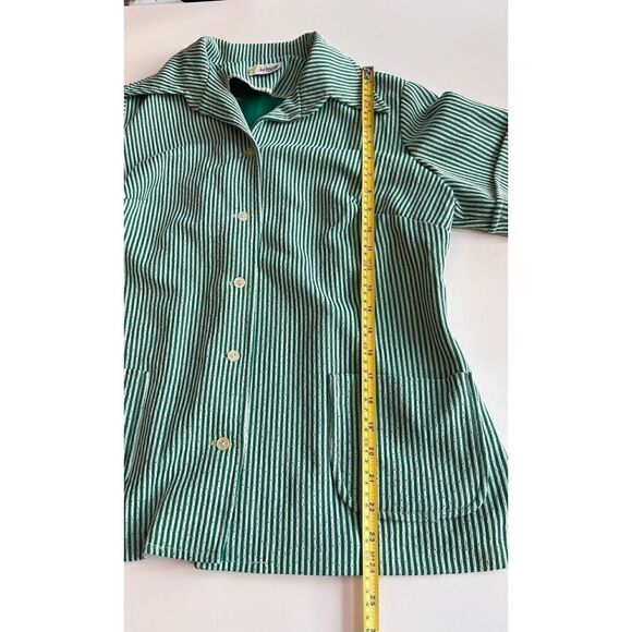 Prince of Dallas Paintsuit Green White Stripe Vintage 70’s Women’s M-XL - Picture 9 of 9